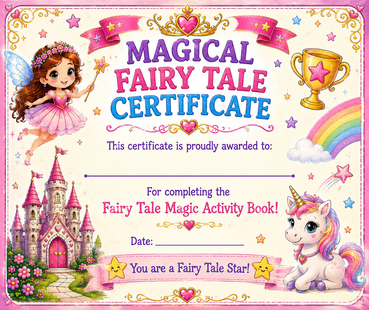 Fairy Tale Magic: Magical Coloring & Activity Book for Kids