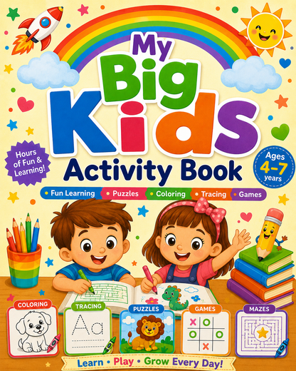 My Big Kids Activity Book: 40 Fun Learning Activities for Ages 4–7