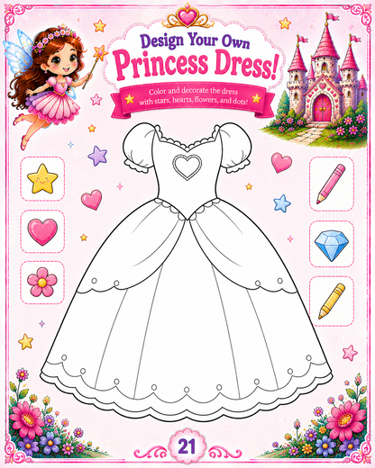 Fairy Tale Magic: Magical Coloring & Activity Book for Kids