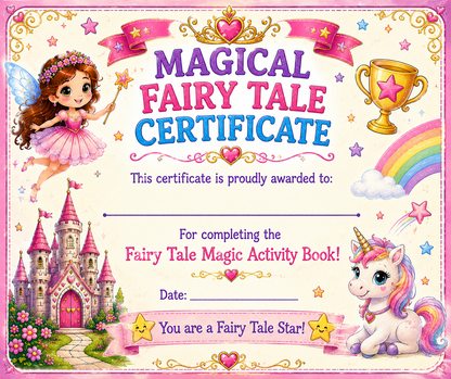 Fairy Tale Magic: Magical Coloring & Activity Book for Kids