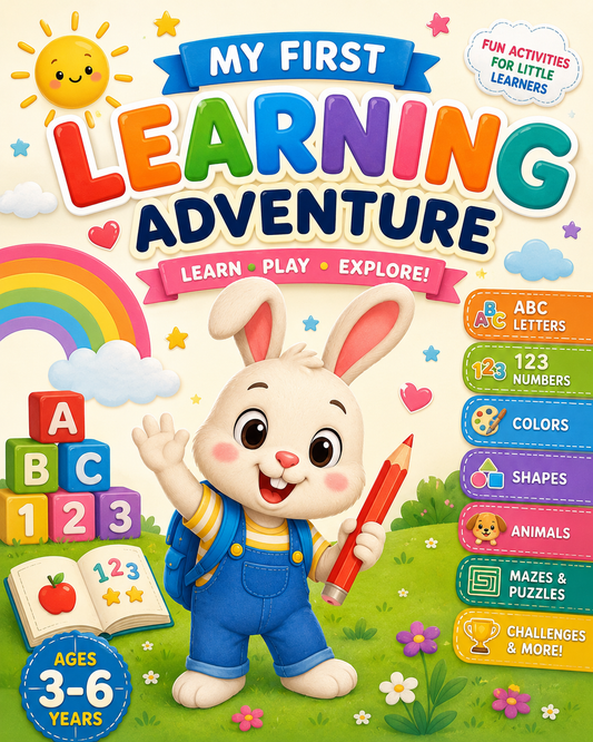 Back to School Activity Book for Kids Ages 3–6